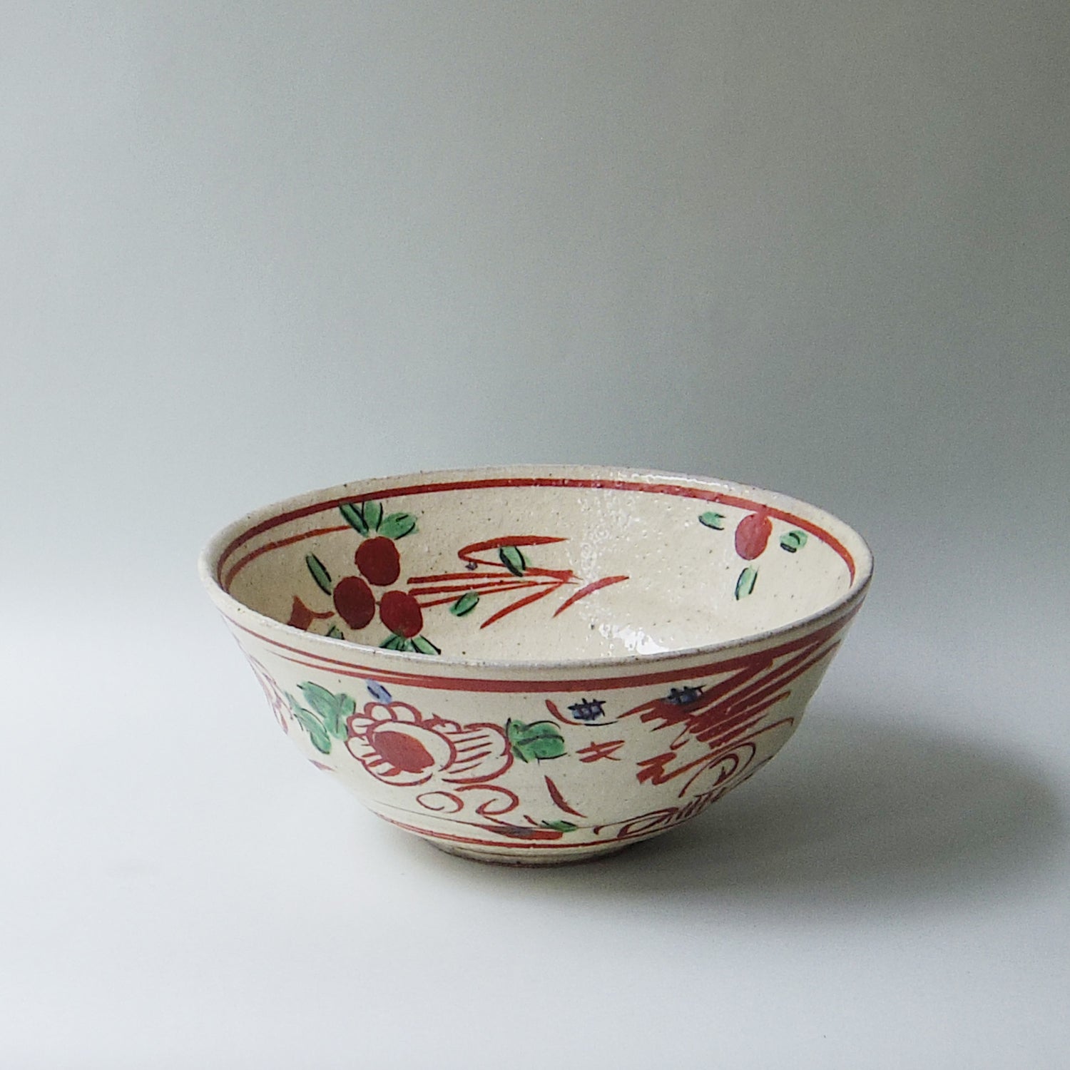 陶器の丼ぶり 金色の鶴 アンティーク品 陶器の丼ぶり 金色の鶴