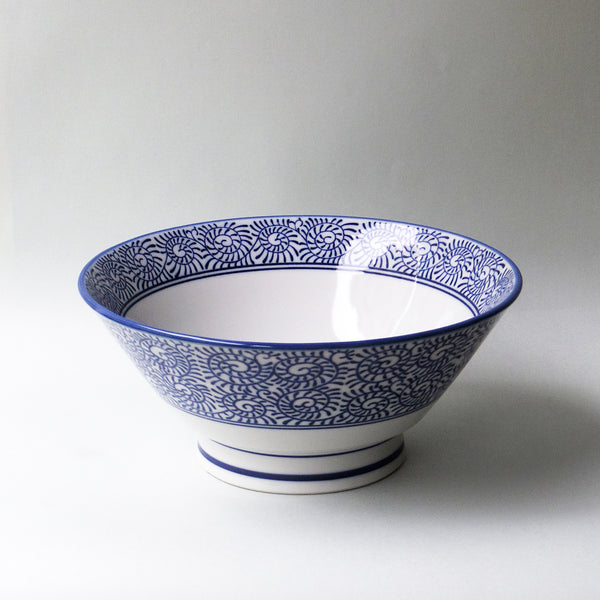 ラーメン丼タコ唐草青6.5寸反高台丼　11点 タコ唐草 切立高台6.5寸ラーメン丼 – MINODONBURI shop