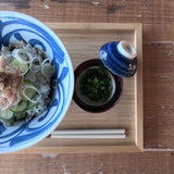 蓋付き豆どんぶりSS　呉須巻