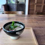 高台丼　椿　黒