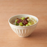 軽量　天目どんぶり　S　青天目　盛付